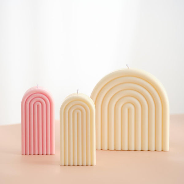 Rainbow candle