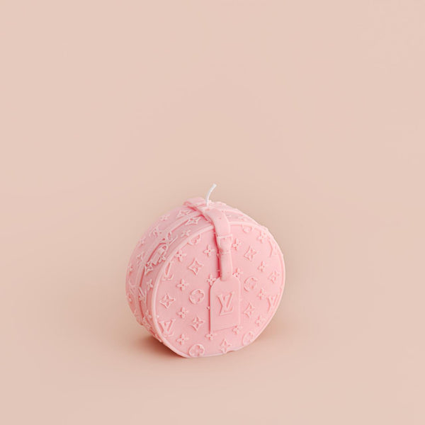 LV round handbag candle